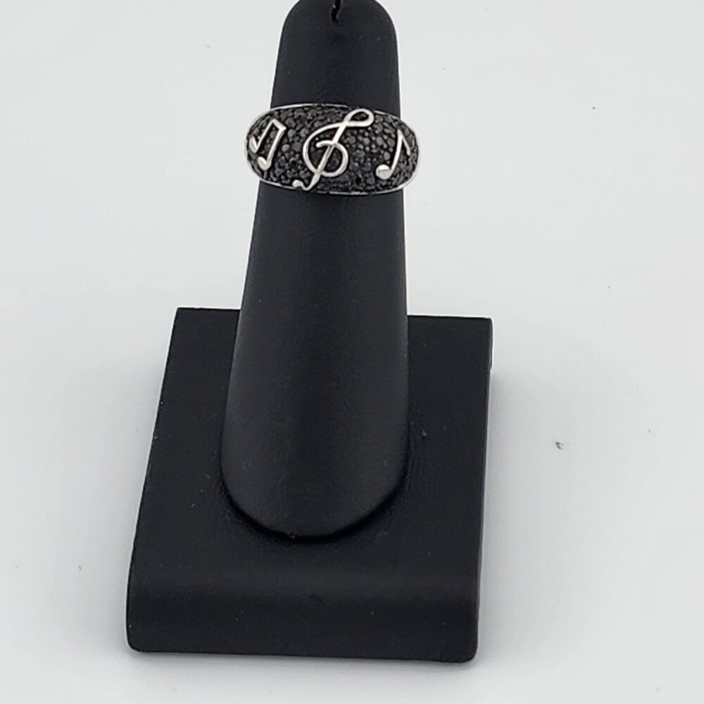 Brand New Sterling Silver 925 Music Notes Ring